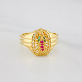 Anillo Virgen Guadalupe 4.1 g / T8 1/2 Oro Amarillo 18K
