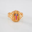 Anillo Virgen Guadalupe 3.55 g / T8 Oro Rosa 18K