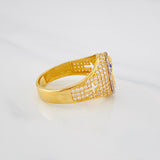 Anillo Virgen Guadalupe 4.7 g / T7 3/4 Tres Oros 18K