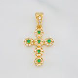 Dije Cruz Tupida 1.85 g / 3 cm Oro Amarillo 18K