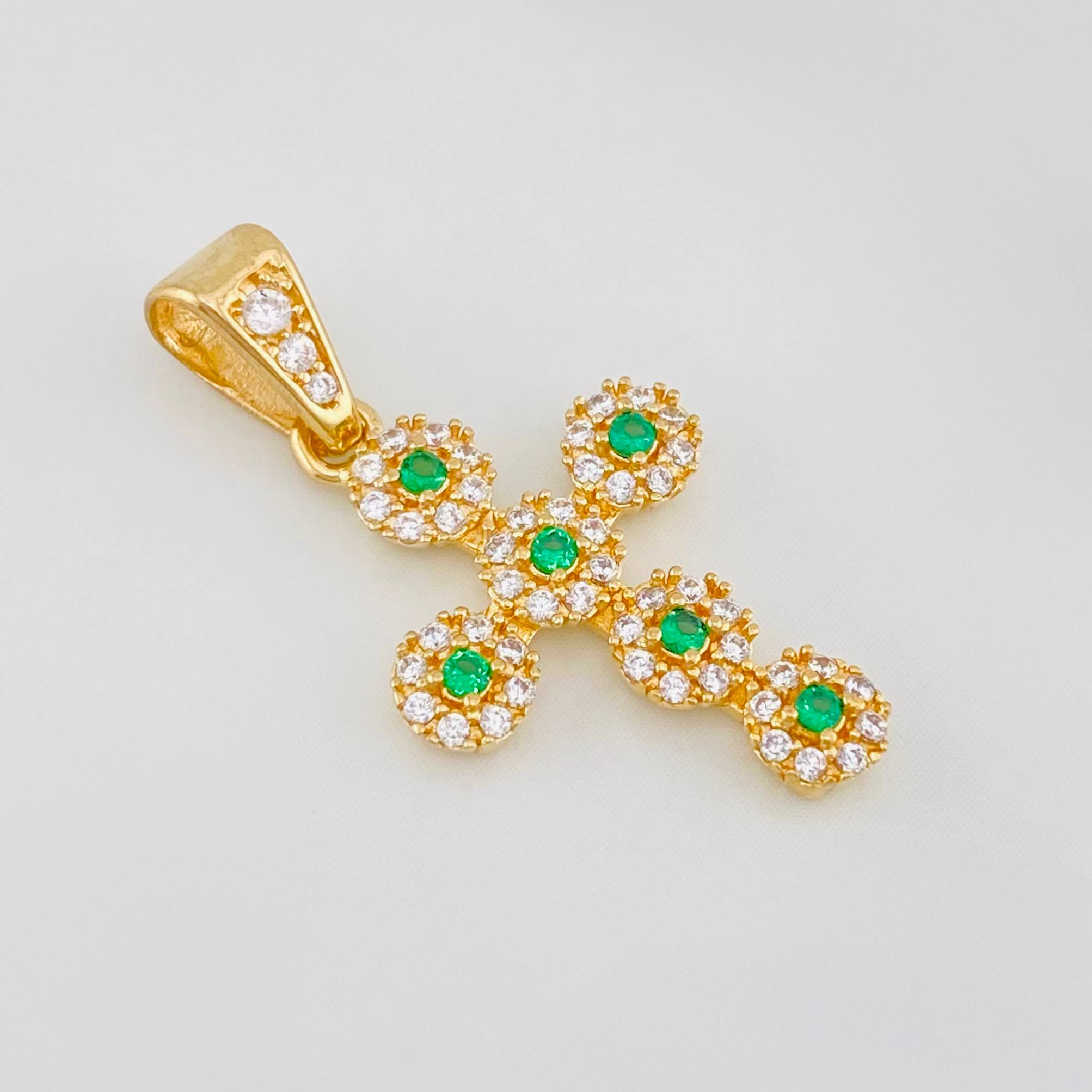 Dije Cruz Tupida 1.85 g / 3 cm Oro Amarillo 18K