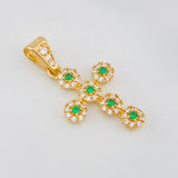 Dije Cruz Tupida 1.85 g / 3 cm Oro Amarillo 18K