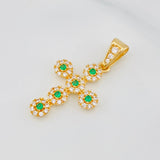 Dije Cruz Tupida 1.85 g / 3 cm Oro Amarillo 18K