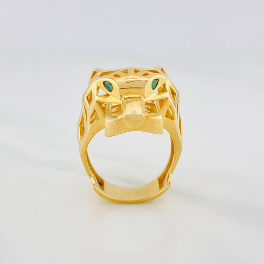 Anillo Pantera Filigrana 12.9 g / T9 1/2 Oro Amarillo 18K