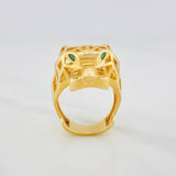 Anillo Pantera Filigrana 12.9 g / T9 1/2 Oro Amarillo 18K