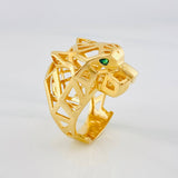 Anillo Pantera Filigrana 12.9 g / T9 1/2 Oro Amarillo 18K