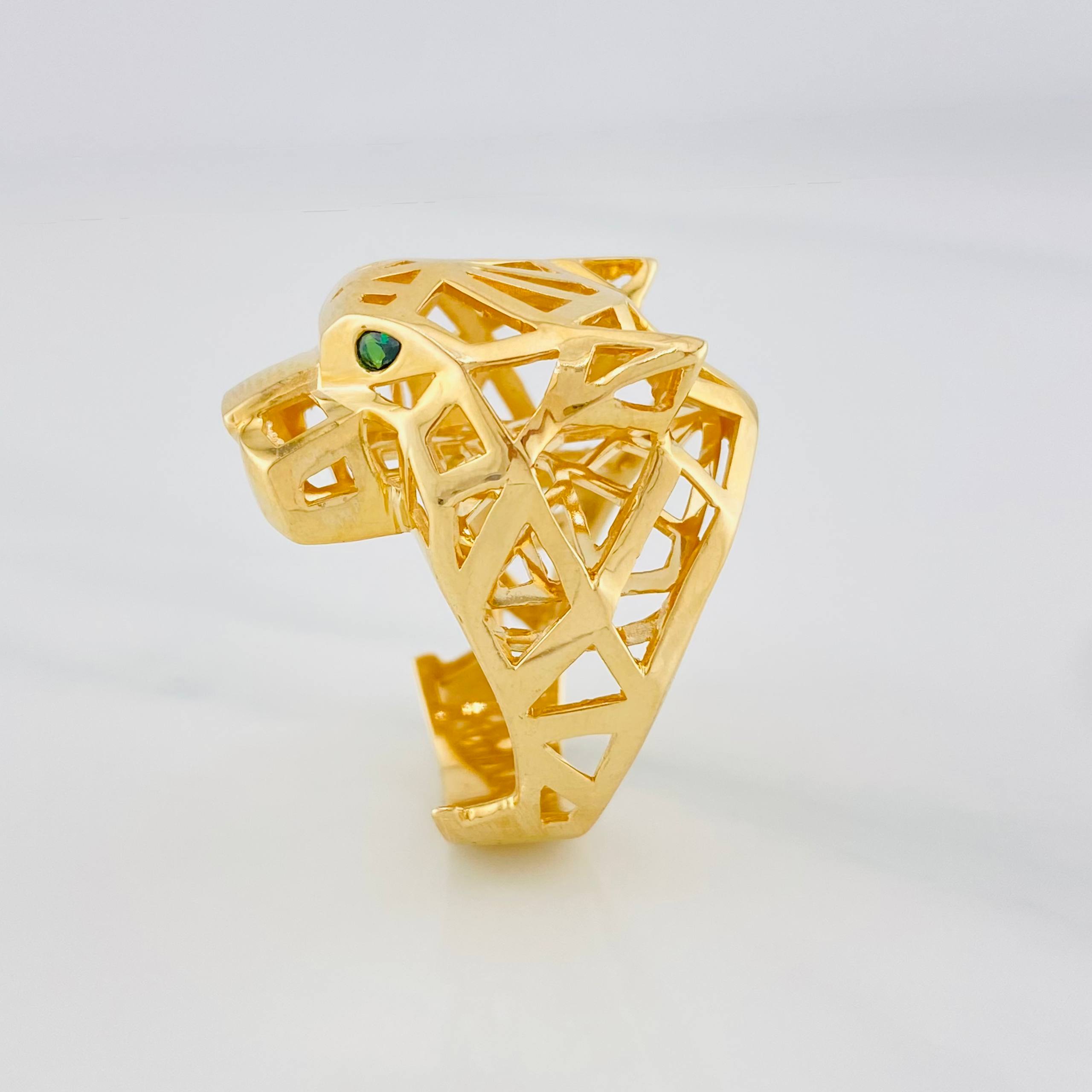 Anillo Pantera Filigrana 12.9 g / T9 1/2 Oro Amarillo 18K
