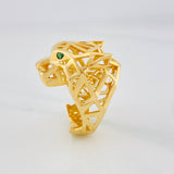 Anillo Pantera Filigrana 12.9 g / T9 1/2 Oro Amarillo 18K