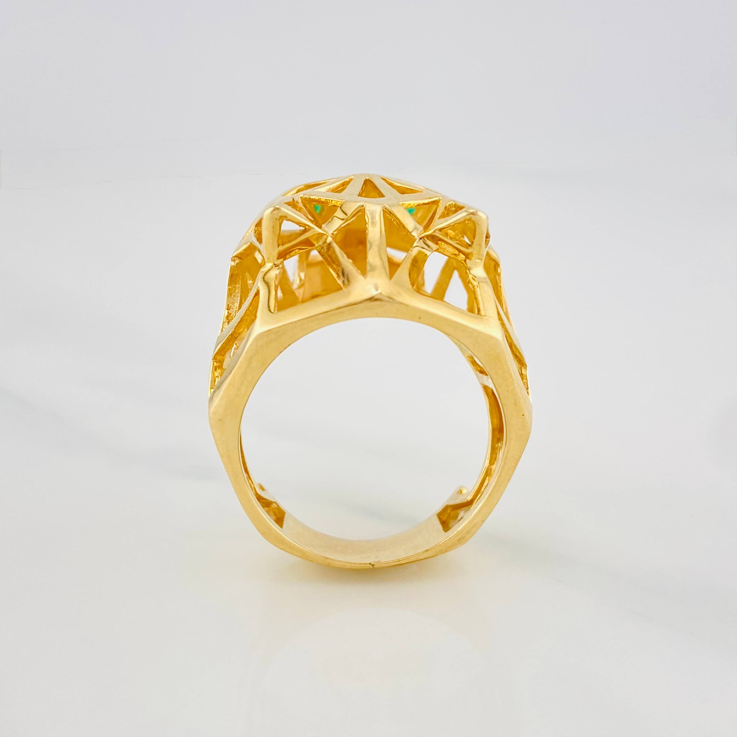 Anillo Pantera Filigrana 12.9 g / T9 1/2 Oro Amarillo 18K