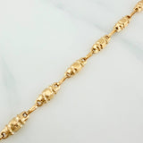 Tobillera Rustica Barril 3.65 g / 25 cm / 3.6 mm Oro Amarillo 18K