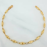 Pulso Rustico Barril 2.9 g / 19.5 cm / 3.2 mm Oro Amarillo 18K