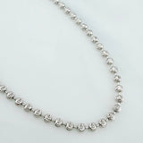 Cadena Militar Media Luna 18 g / 60.5 cm / 3 mm Oro Blanco 18K