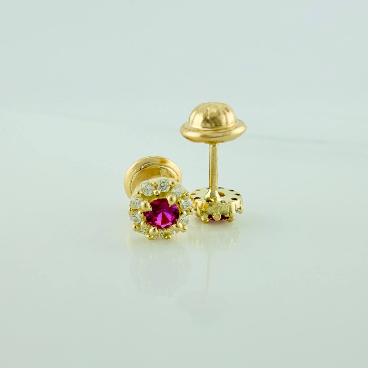 Topos Halo 1.1gr / 5.4mm Oro Amarillo 18K &
