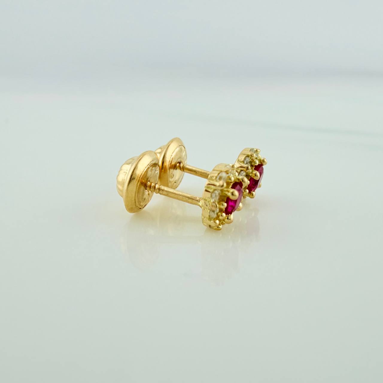 Topos Halo 1.1gr / 5.4mm Oro Amarillo 18K &