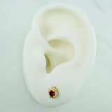 Topos Halo 1.1gr / 5.4mm Oro Amarillo 18K &