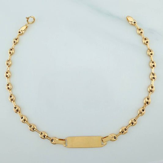 Pulso Bebé GC Placa Octagonal 2.05gr / 18.5cm / 3mm Oro Amarillo 18K %