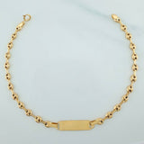 Pulso Bebé GC Placa Octagonal 2.05gr / 18.5cm / 3mm Oro Amarillo 18K %