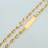 Pulso Bebé GC Placa Octagonal 2.05gr / 18.5cm / 3mm Oro Amarillo 18K %
