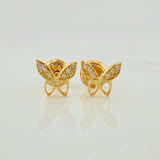 Topos Mariposa 0.85gr / 7mm Oro Amarillo 18K &