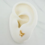 Topos Mariposa 0.85gr / 7mm Oro Amarillo 18K &