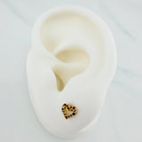 Topos Silueta Corazón 0.8gr / 6mm Oro Amarillo 18K &