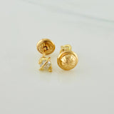 Topos Saturno 0.8gr / 3.4mm Oro Amarillo 18K