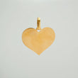 Dije Placa Corazón 1.15gr / 2.3cm / Oro Amarillo 18K %