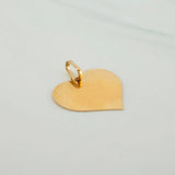 Dije Placa Corazon 1.2gr / 2.5cm / Oro Amarillo 18K &