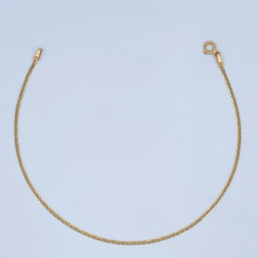 Pulso Escalera 0.85gr / 19.2cm / Oro Amarillo +3 18K &