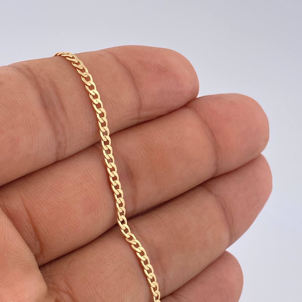 Pulso Cubana 1.55gr / 19cm / Oro Amarillo +1 18K &