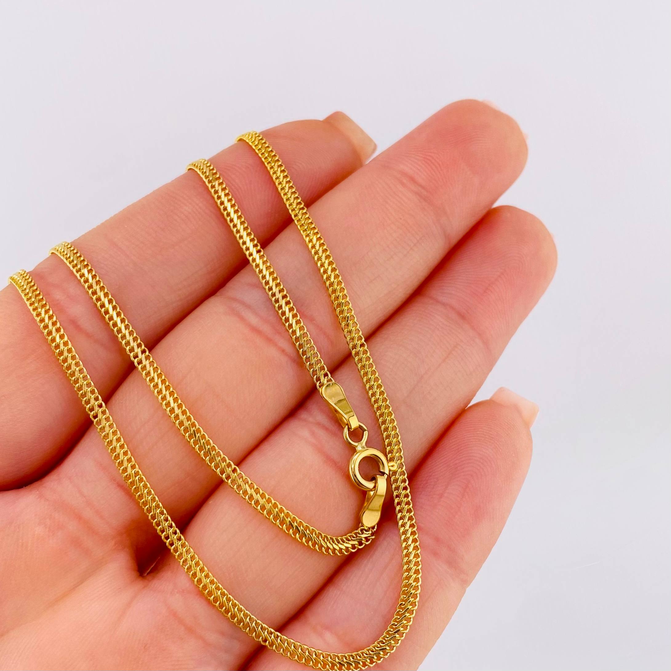 Cadena Sedusa 2gr / 40cm / 2.2mm Oro Amarillo +3 18K