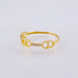 Anillo Tres Marineros 1.1gr / T7 / Oro Amarillo 18K *