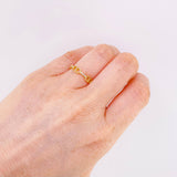Anillo Tres Marineros 1.1gr / T7 / Oro Amarillo 18K *