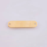 Herraje Placa Rectangular Octagonal 0.8gr / 3cm / 6.9mm Oro Amarillo 18K ©