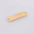 Herraje Placa Rectancular Ovalada 0.8gr / 3cm / 6.9mm Oro Amarillo 18K ©