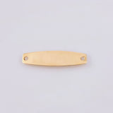 Herraje Placa Hexagonal 0.7gr / 3cm / 6.9mm Oro Amarillo 18K ©