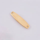 Herraje Placa Hexagonal 0.8 g / 2.8 cm Oro Amarillo 18K