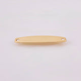 Herraje Placa Hexagonal 0.7gr / 3cm / Oro Amarillo 18K