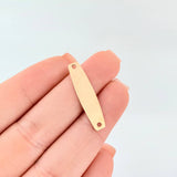 Herraje Placa Hexagonal 0.8 g / 2.8 cm Oro Amarillo 18K