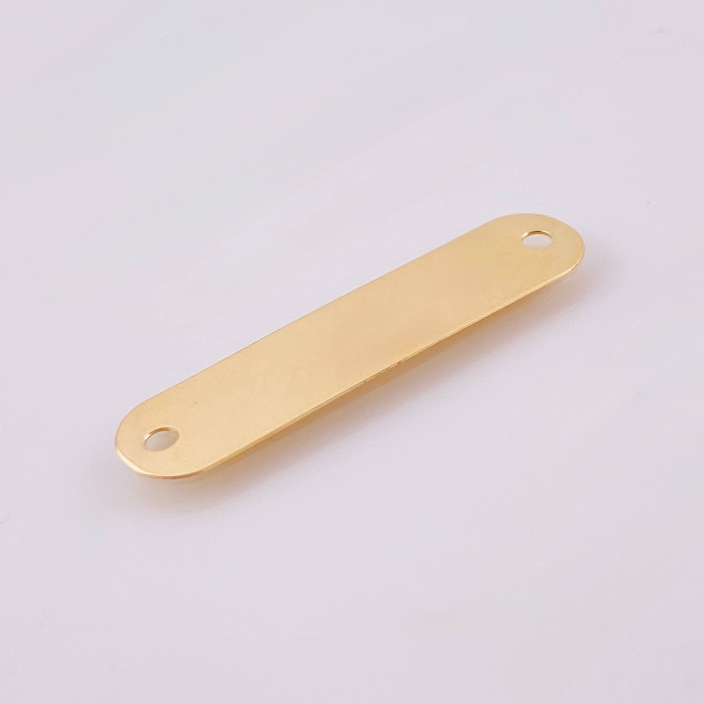 Herraje Placa Ovalada 0.8 g / 2.8 cm Oro Amarillo 18K