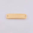 Herraje Placa Rectangular Ovalada 0.8gr / 3cm / Oro Amarillo 18K *