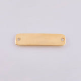 Herraje Placa Rectangular Ovalada 0.7gr / 3cm / Oro Amarillo 18K