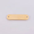 Herraje Placa Rectangular Ovalada 0.8gr / 3cm / 26*18mm Oro Amarillo 18K