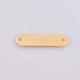 Herraje Placa Rectancular Ovalada 0.75gr / 3cm / 26*18mm Oro Amarillo 18K