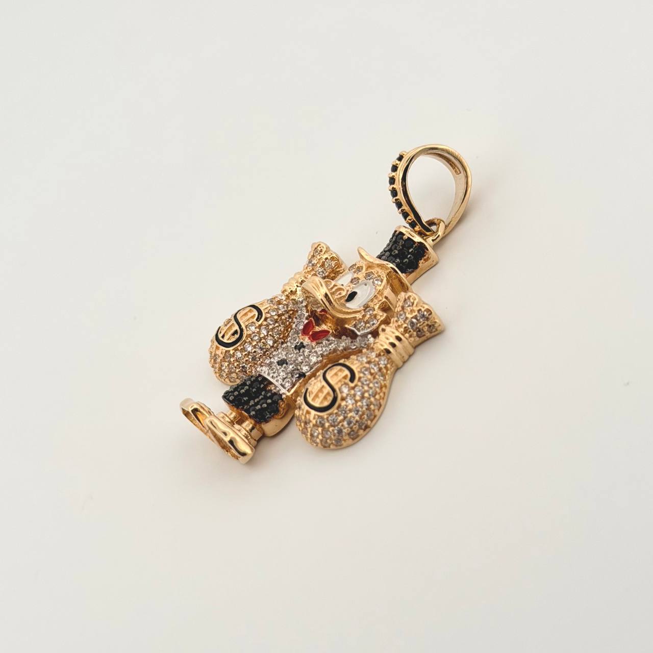 Dije Pato Bolsas De Dinero 9.65gr / 4cm / Oro Amarillo 18K ©