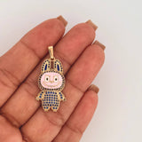 Dije Conejo Sonriente 5.25gr / 3.7cm / Oro Amarillo 18K ©