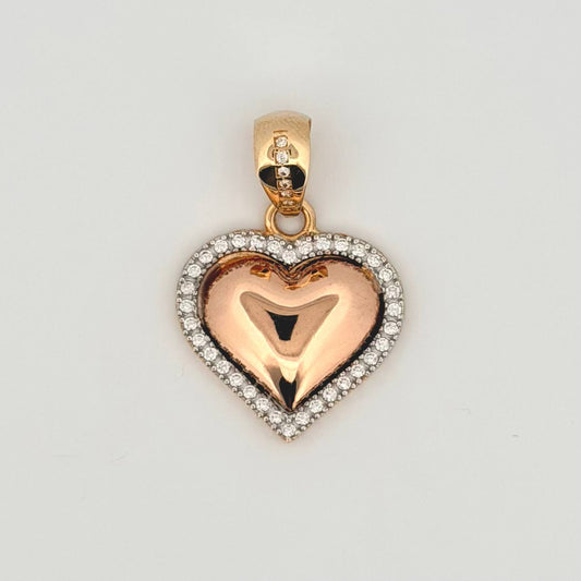 Dije Corazón 3.95gr / 3cm / Tres Oros 18K ©