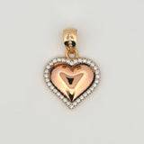 Dije Corazón 3.95gr / 3cm / Tres Oros 18K ©