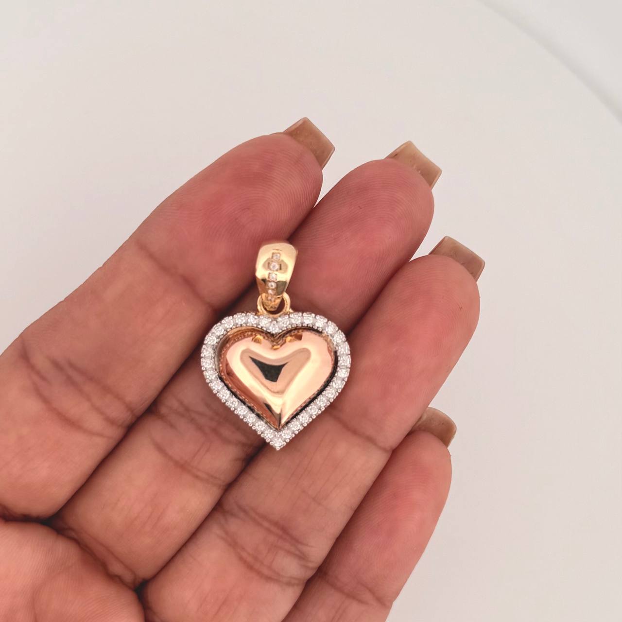 Dije Corazón 3.95gr / 3cm / Tres Oros 18K ©
