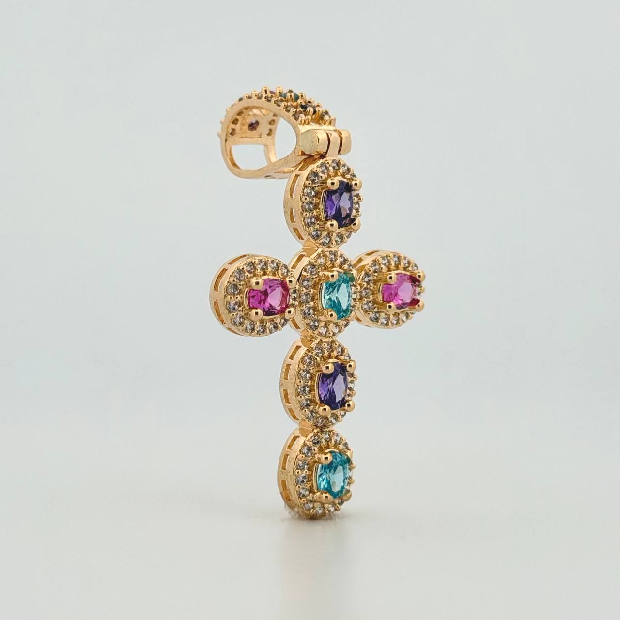 Dije Cruz Tupida 5.7gr / 4.5cm / Oro Amarillo 18K ©